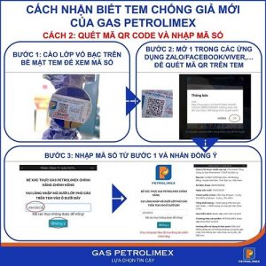 Dấu hiệu nhận biết tem chống giả mẫu mới của gas Petrolimex